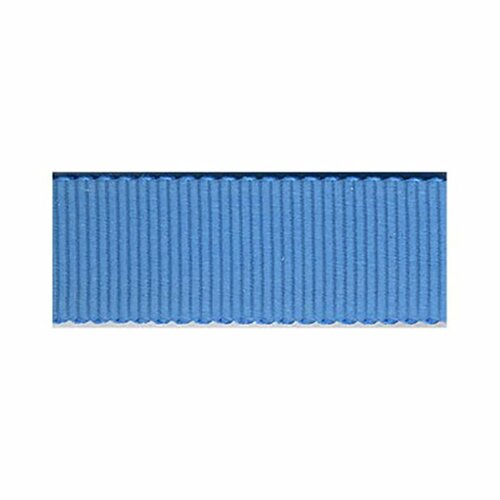 Disquette 25m gros grain petersham 3mm bleu gitane