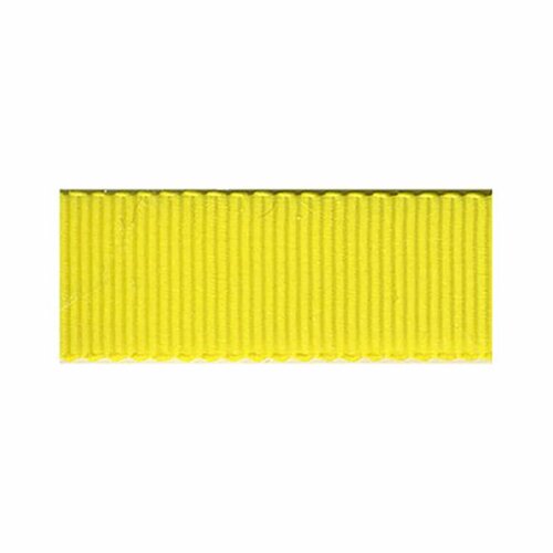 Disquette 16m gros grain petersham jaune citron