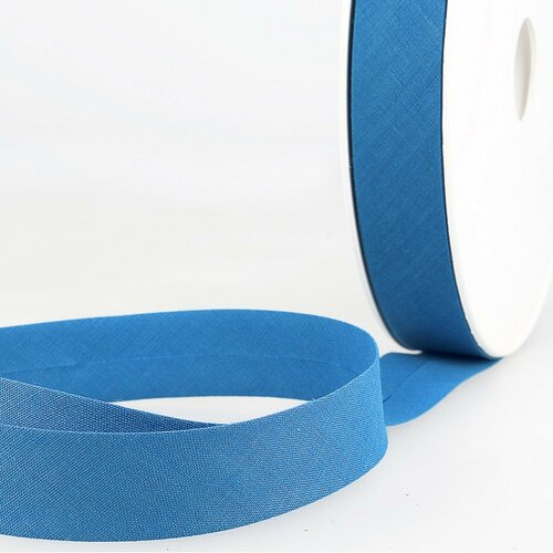 Disquette de 40m biais replié bleu de france pour tout textile