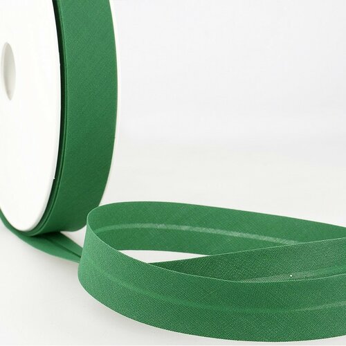 Disquette de 40m biais replié vert de vessie pour tout textile