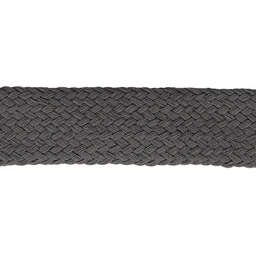 Bobine 20m tresse tubulaire spéciale sportswear gris noir
