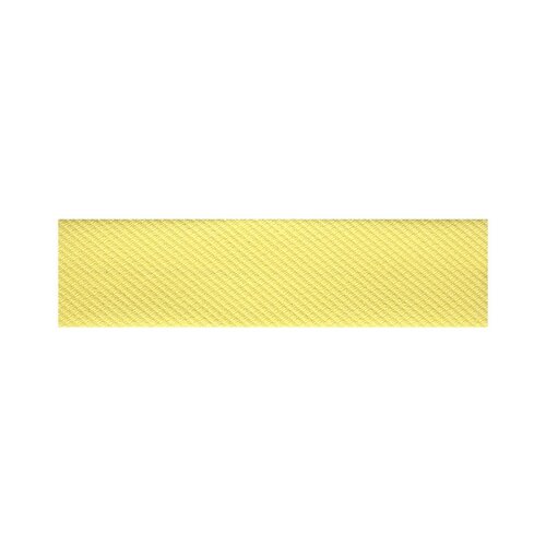 Disquette 20m biais replié coton et polyester jaune 20mm