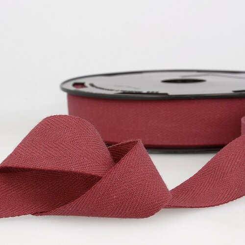 Bobine 50m serge coton rouge bourgogne