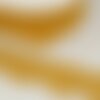 Bobine 13,7m guipure vague 60mm jaune moutarde