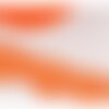 Bobine 13,7m guipure vague 60mm orange fluo