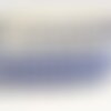 Bobine 10m sangle motif croix 37 mm bleu et écru