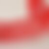 Bobine 10m rachel froncée 65mm rouge
