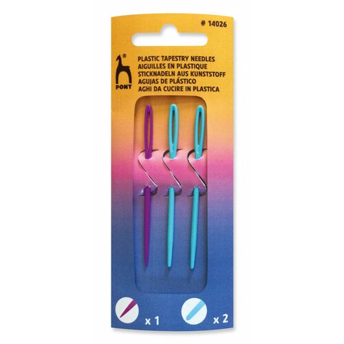 Lot de 3 aiguilles en plastique pony