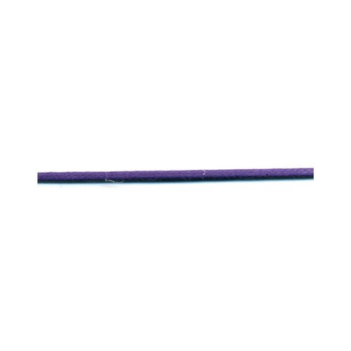 Bobine 50m lacet aspect cuir 2mm violet