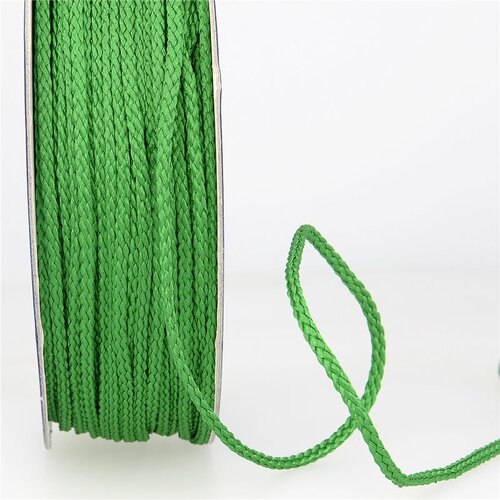 Bobine 30m cordelière polyester 4mm vert foncé