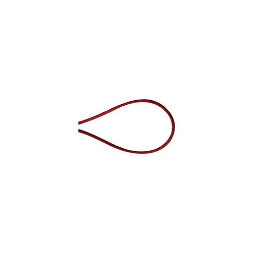Bobine 50m cordon queue de souris polyester rouge hermes 1,5mm