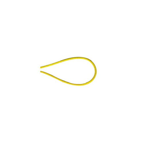 Bobine 50m cordon queue de souris polyester jaune citron 1,5mm