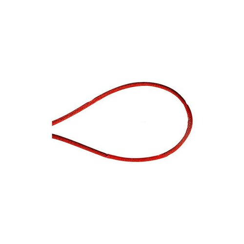 Bobine 50m cordon queue de souris polyester rouge 1,5mm