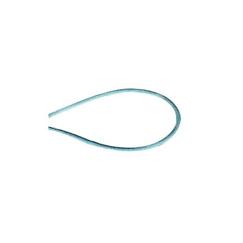 Bobine 50m cordon queue de souris polyester turquoise 1,5mm