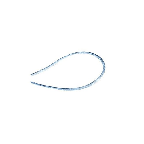 Bobine 50m cordon queue de souris polyester bleu ciel 1,5mm