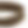 Bobine 50m cordon damier polyester 6mm marron clair
