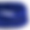 Bobine 50m cordon damier polyester 6mm bleu roy