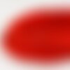 Bobine 50m cordon damier polyester 6mm rouge