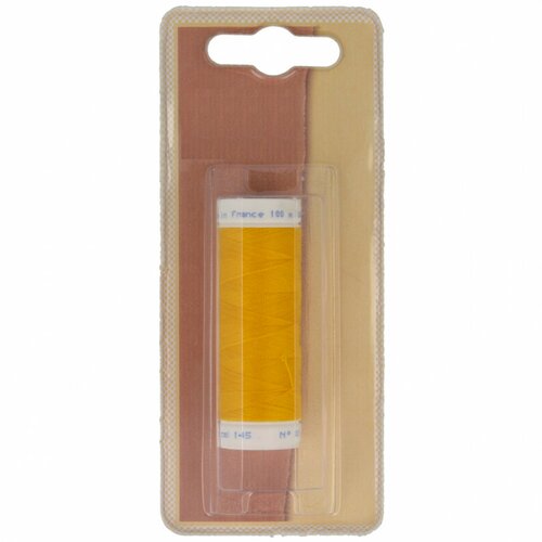 Bobine fil à coudre polyester 100m made in france - jaue soleil c140