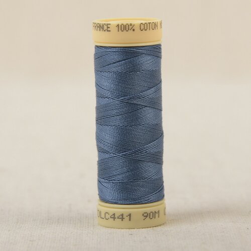 Bobine fil coton 90m fabriqué en france - bleu roy c441