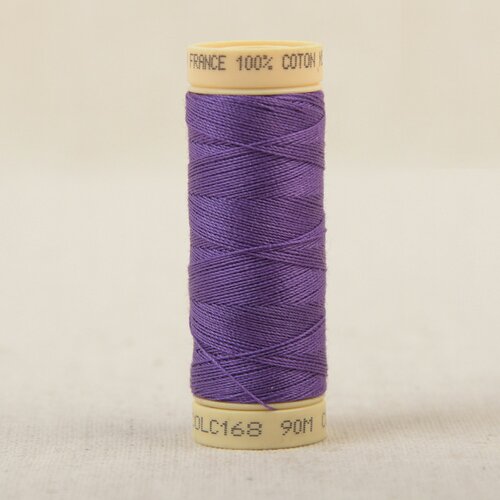 Bobine fil coton 90m fabriqué en france - clematite violet c168