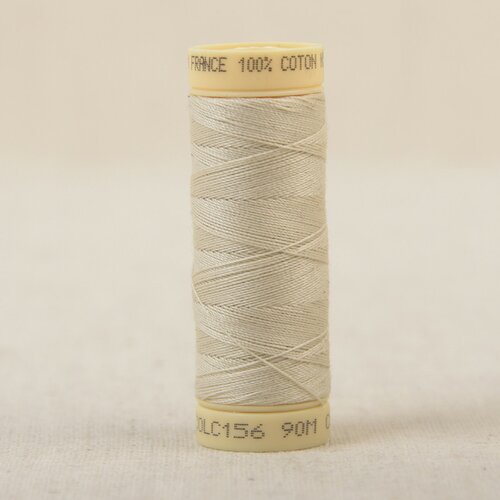 Bobine fil coton 90m fabriqué en france - beige c156