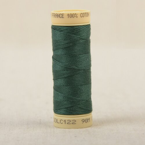 Bobine fil coton 90m fabriqué en france - vert fougere c122