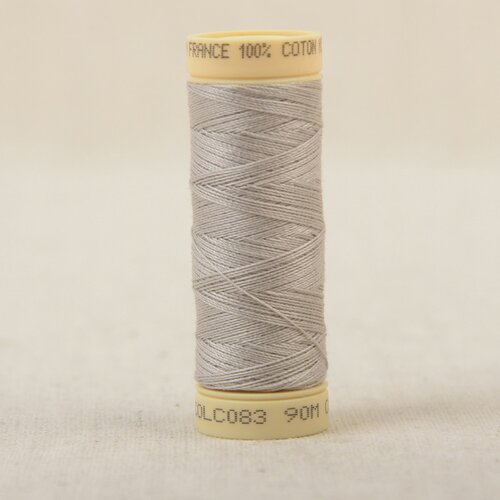 Bobine fil coton 90m fabriqué en france - gris clair c83