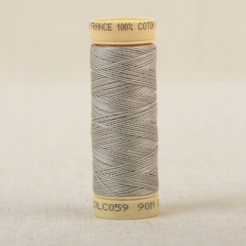 Bobine fil coton 90m fabriqué en france - gris moyen c59