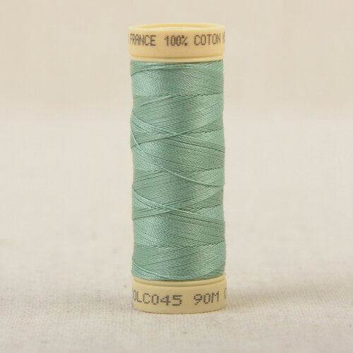 Bobine fil coton 90m fabriqué en france - turquoise c43