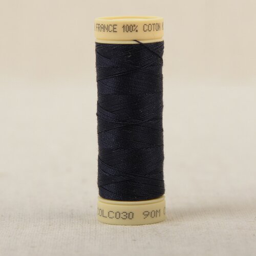 Bobine fil coton 90m fabriqué en france - bleu marine c30