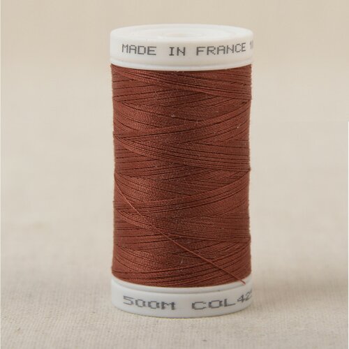 Fil à coudre en polyester 500m - ruoge cuivre c425