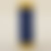 Bobine fil à broder 100% viscose 200m - bleu de minuit c200