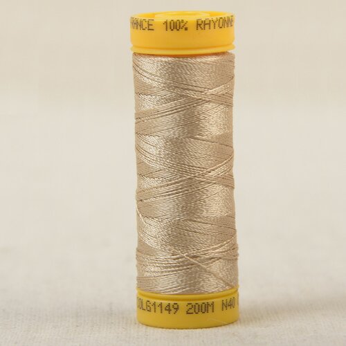 Bobine fil à broder 100% viscose 200m - beige clair c149