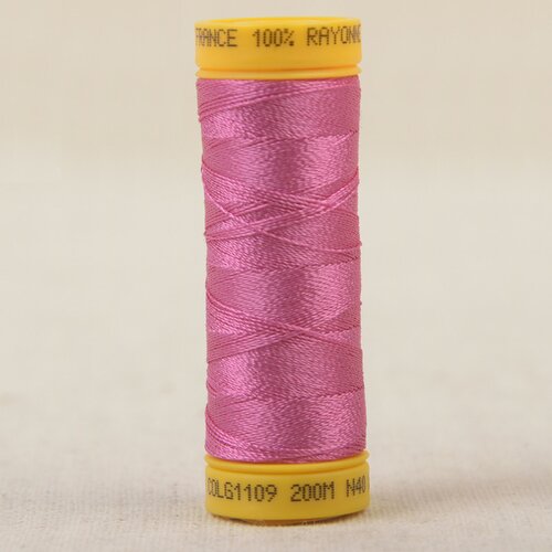 BOBINE DE FIL COTON 100 M ROSE BONBON