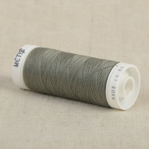 Bobine fil polyester 200m oeko tex fabriqué en europe gris-vert