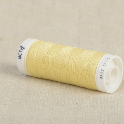 Bobine fil polyester 200m oeko tex fabriqué en europe jaune crème