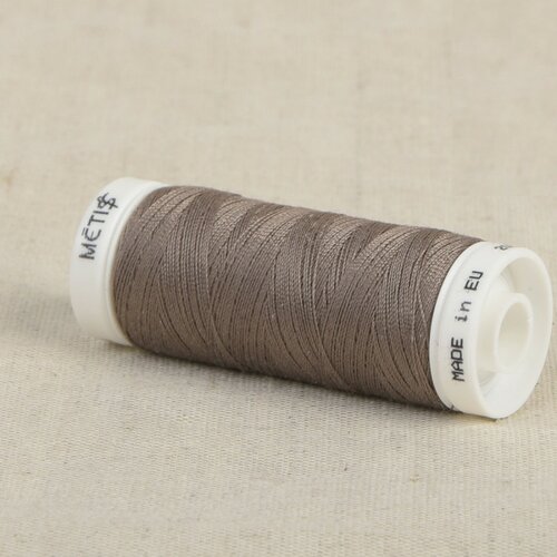 Bobine fil polyester 200m oeko tex fabriqué en europe brun sahara