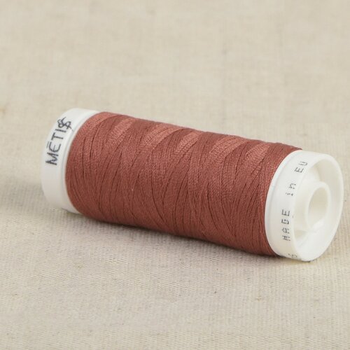 Bobine fil polyester 200m oeko tex fabriqué en europe rouge brouillard