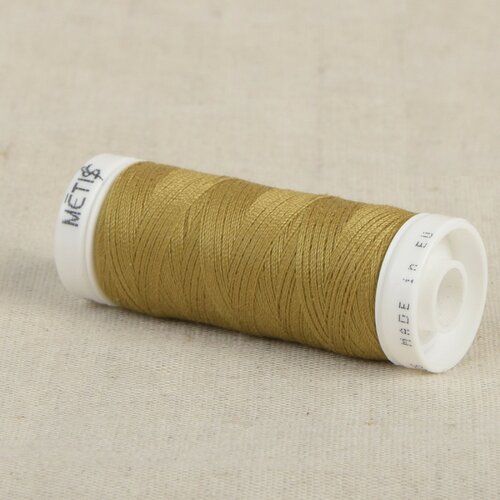 Bobine fil polyester 200m oeko tex fabriqué en europe jaune cumin