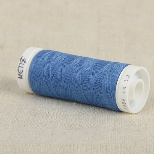 Bobine fil polyester 200m oeko tex fabriqué en europe bleu clair