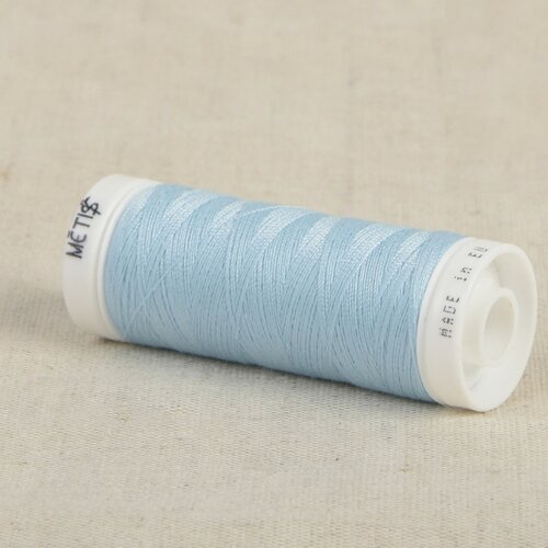 Bobine fil polyester 200m oeko tex fabriqué en europe bleu ciel