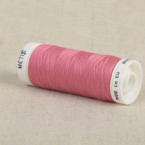 Bobine fil polyester 200m oeko tex fabriqué en europe rose lourd