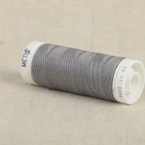 Bobine fil polyester 200m oeko tex fabriqué en europe gris asphalt