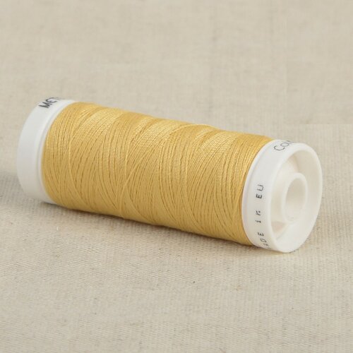 Bobine fil polyester 200m oeko tex fabriqué en europe jaune miel