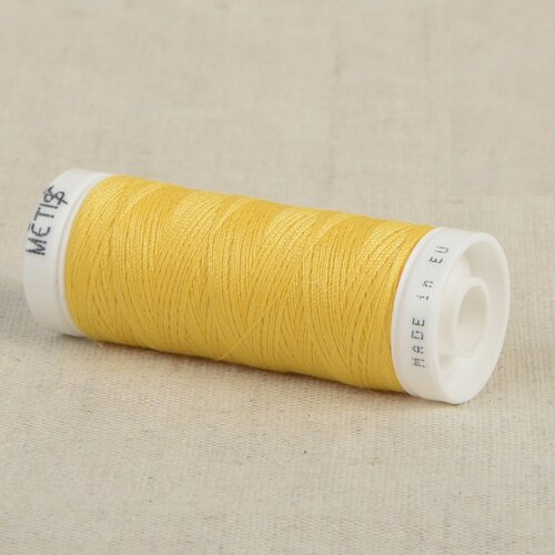 Bobine fil polyester 200m oeko tex fabriqué en europe jaune tournesol