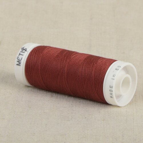 Bobine fil polyester 200m oeko tex fabriqué en europe rouge vin