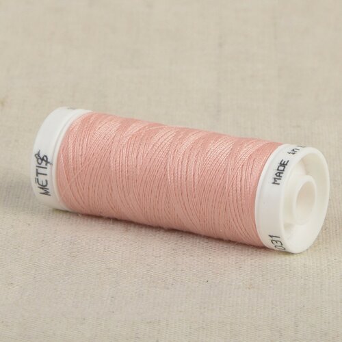 Bobine fil polyester 200m oeko tex fabriqué en europe rosé