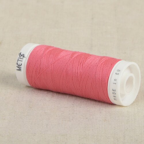Bobine fil polyester 200m oeko tex fabriqué en europe rose clair