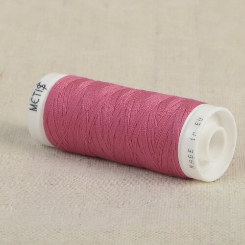 Bobine fil polyester 200m oeko tex fabriqué en europe rose fuchsia